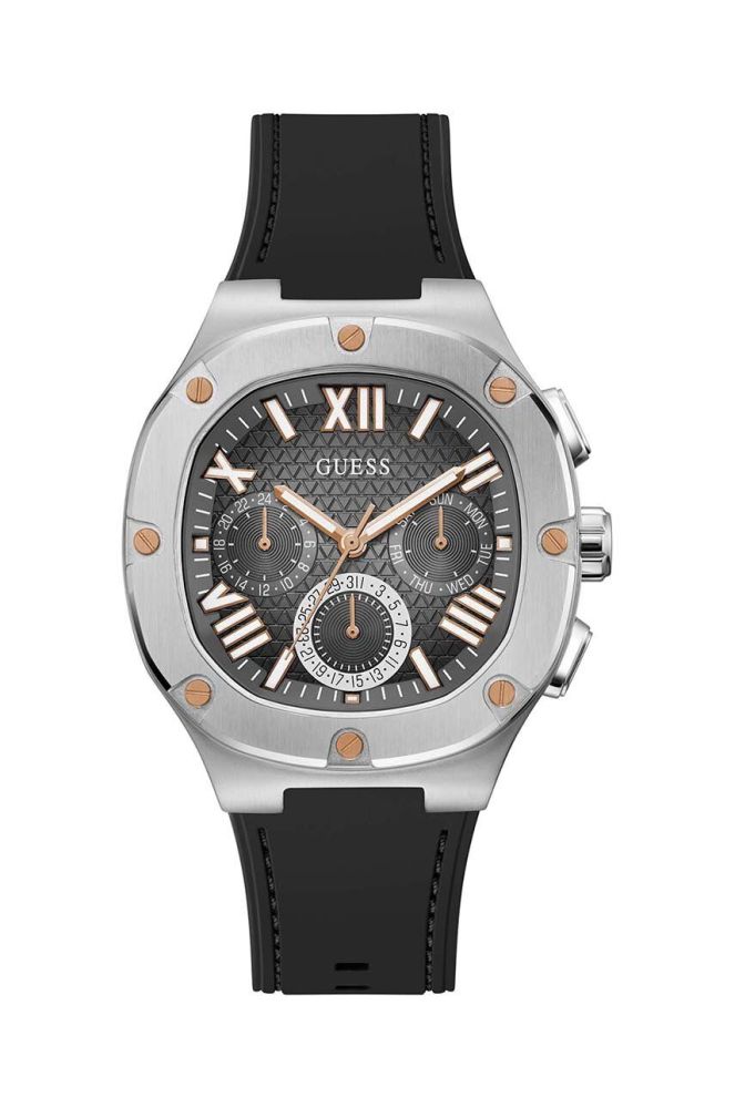 Годинник Guess чоловічий колір срібний (3617034)