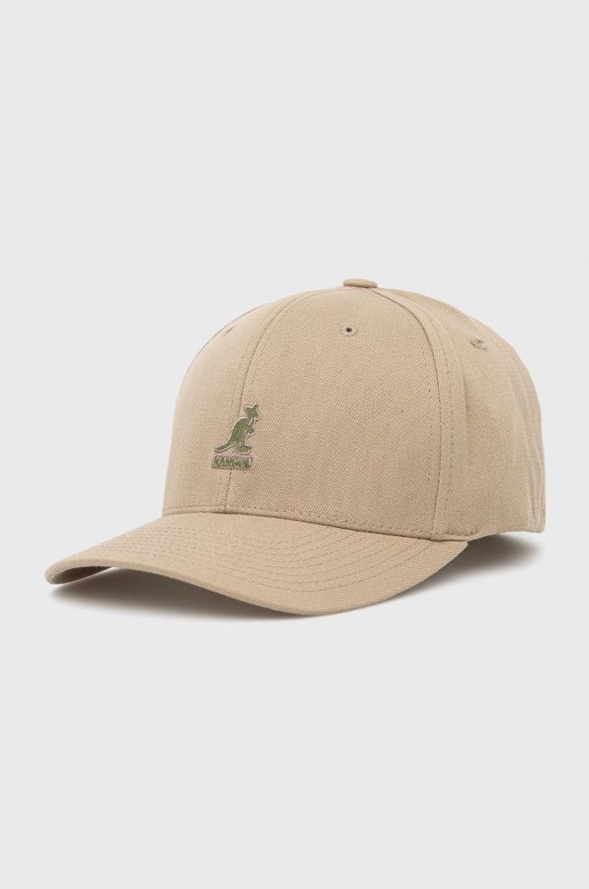 Кепка і снуд з домішкою вовни Kangol колір бежевий однотонна 8650BC.BG265-BG265