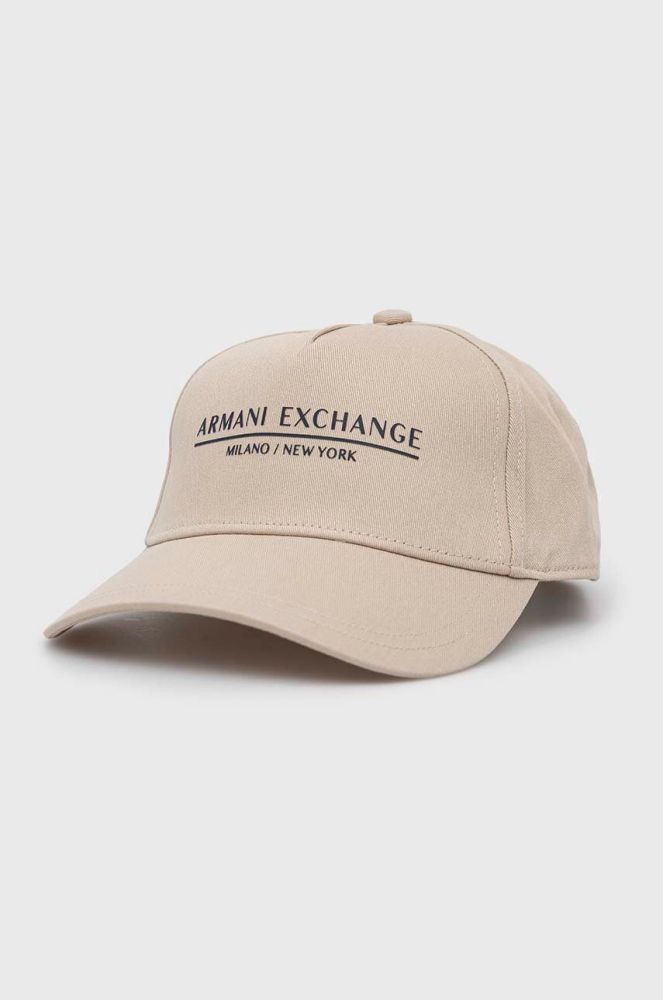 Кепка Armani Exchange колір білий з аплікацією (3098220)