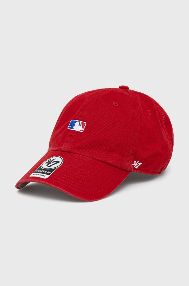 Кепка 47brand колір червоний з аплікацією (2283552)