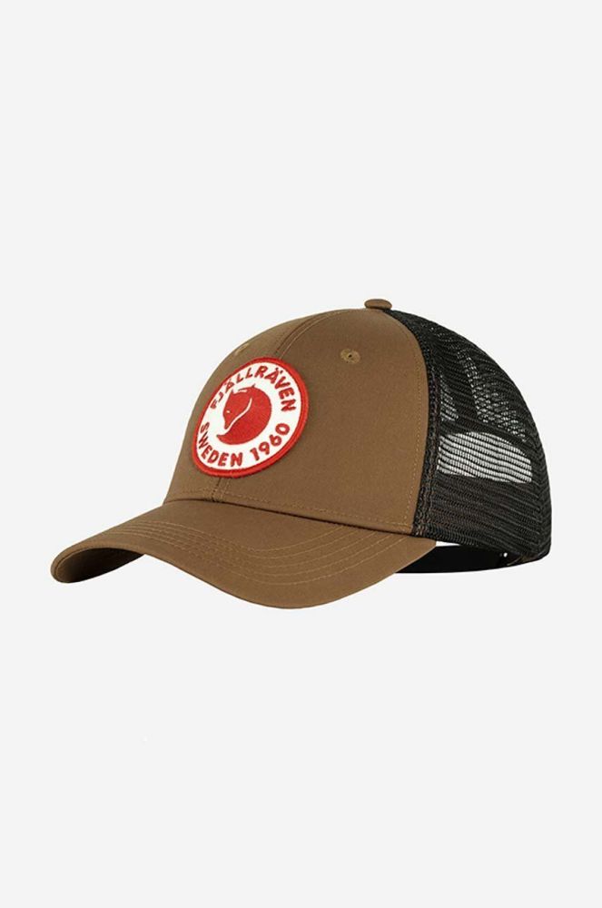 Кепка Fjallraven Langtradarkeps колір коричневий з аплікацією F78138-555 (3472454)