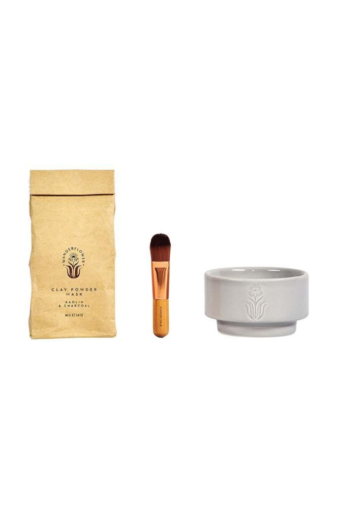 Набір масок для обличчя diy Wanderflower Clay Face Mask Kit колір барвистий