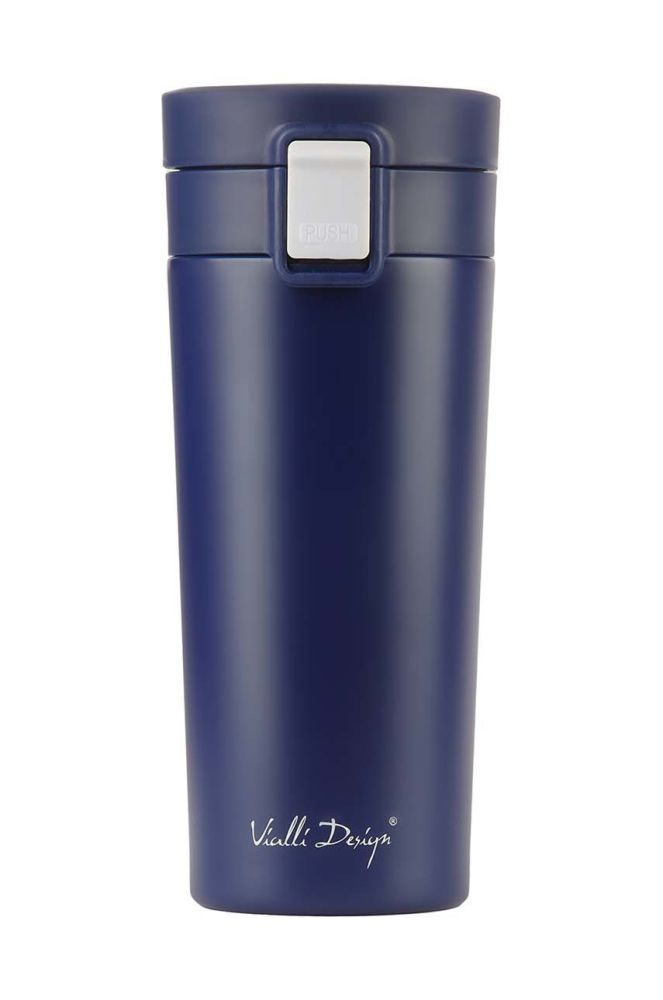 Термокружка Vialli Design Fuori 400 ml колір блакитний
