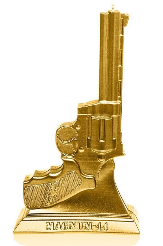 Свічка декоративна Candellana Magnum колір жовтий (3255322)