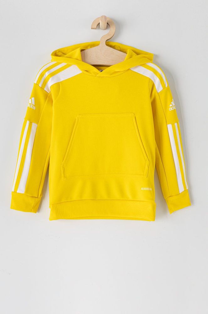 Дитяча кофта adidas Performance GP6431 колір жовтий гладка