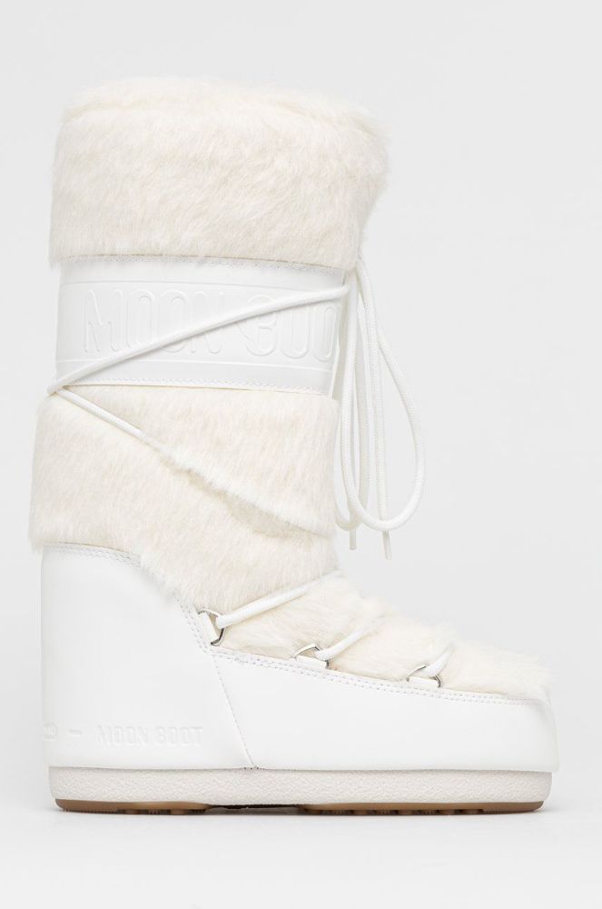 Moon Boot - Зимові чоботи Classic 14089000.MOON.BOOT.CLAS-OPTICALWHI колір білий