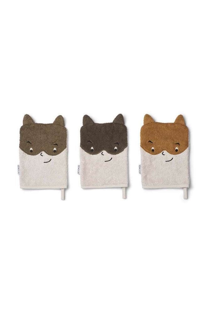 Дитяча мочалка для купання Liewood Sylvester 3-pack колір барвистий (2843309)