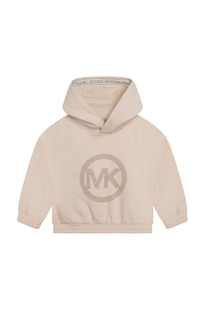 Дитяча кофта Michael Kors колір бежевий з аплікацією (2611749)