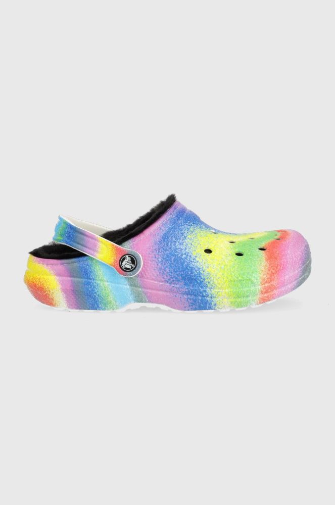 Шльопанці Crocs Classic Lined Spray Dye Clog 208045 208045.94S.D-WHT.MLC колір барвистий
