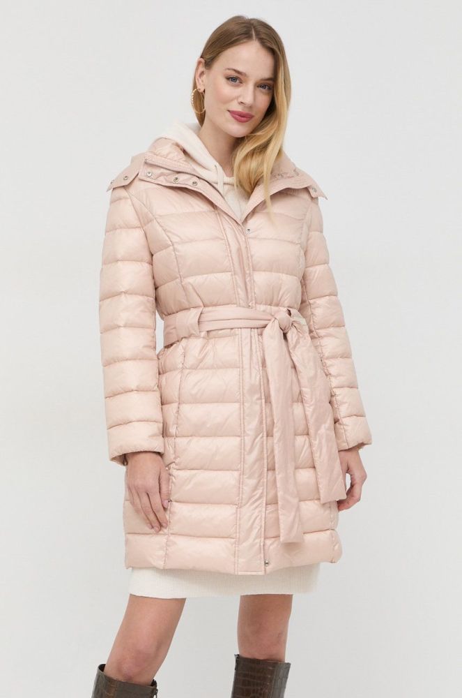 Куртка Trussardi жіноча колір рожевий перехідна (2759239)