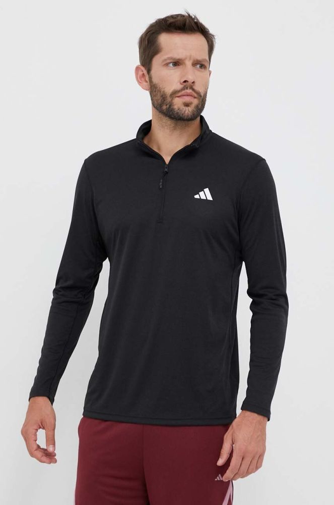Тренувальна кофта adidas Performance Training Essentials колір чорний з принтом