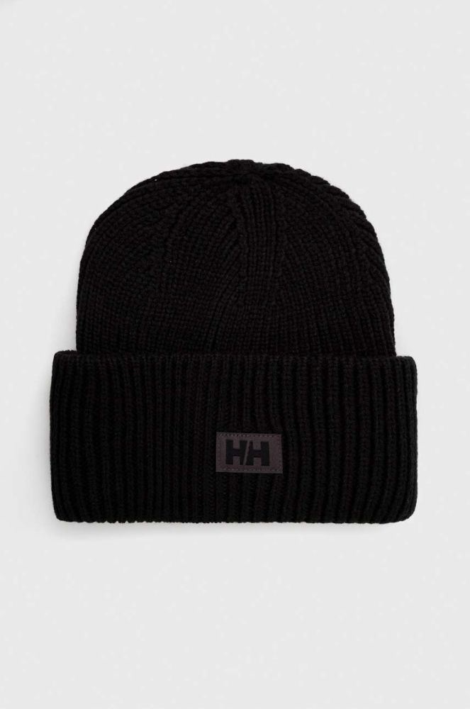 Шапка Helly Hansen колір чорний з товстого трикотажу (3450246)