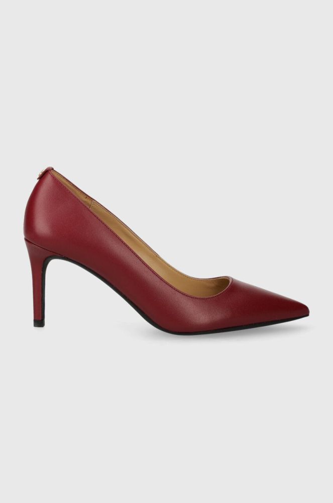 Шкіряні туфлі MICHAEL Michael Kors Alina колір бордовий 40F2HNMP2L