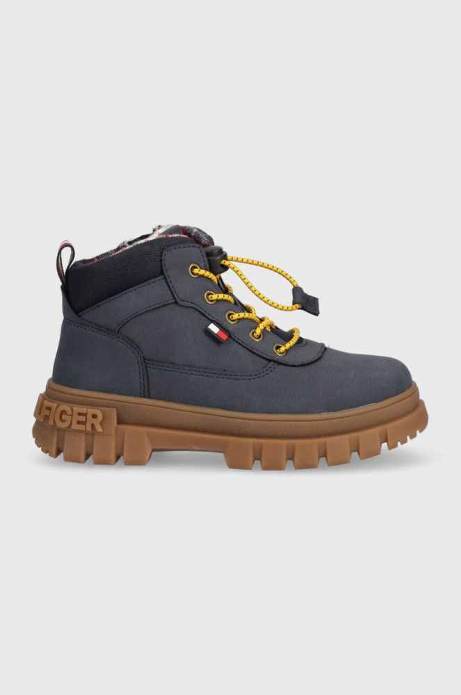 Дитячі черевики Tommy Hilfiger колір синій (3446845)