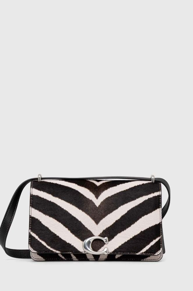 Шкіряна сумочка Coach Bandit Shoulder Bag колір чорний