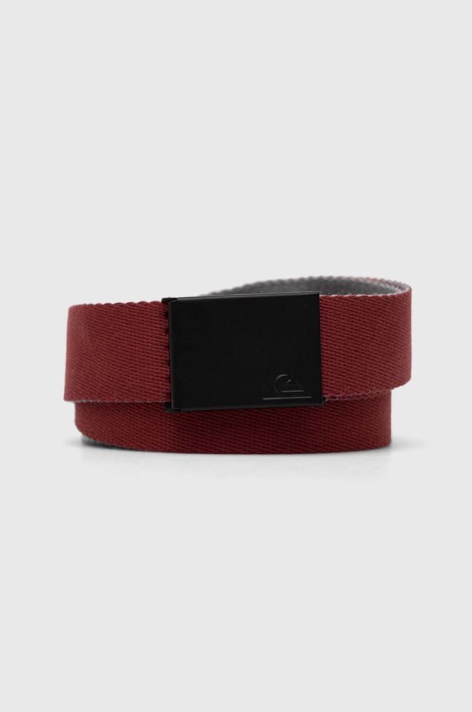 Ремінь Quiksilver чоловічий колір бордовий