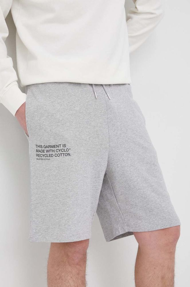 Шорти Selected Homme чоловічі колір сірий меланж