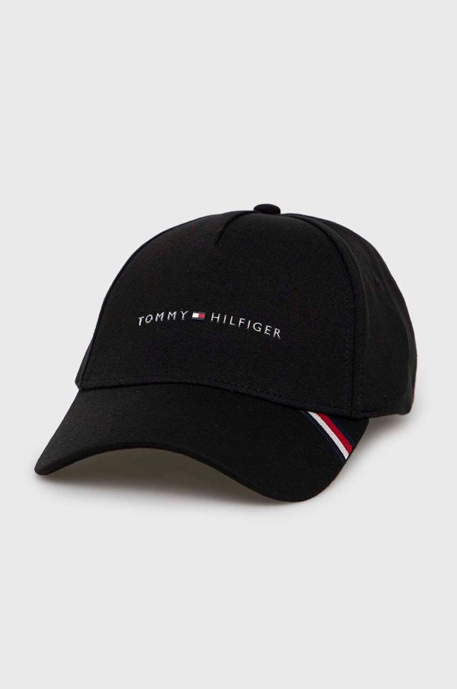 Кепка Tommy Hilfiger колір чорний з аплікацією (2973958)