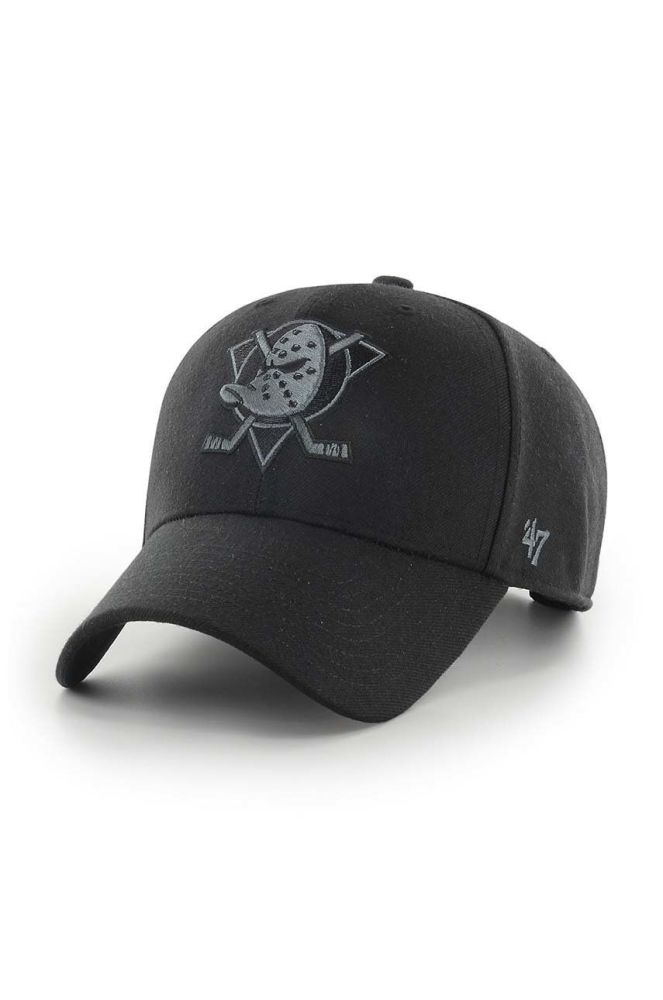 Кепка 47brand колір чорний з аплікацією (2810036)